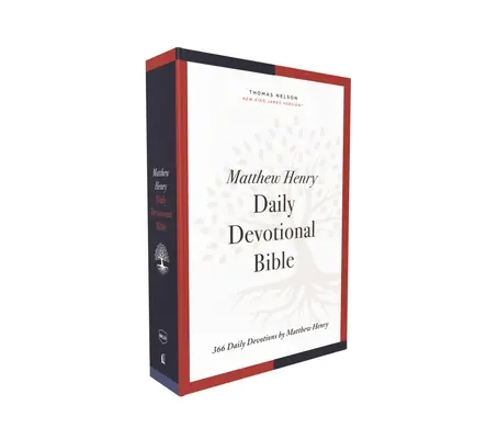 Nkjv, Biblia devocional diaria de Matthew Henry, rústica, letra roja, impresión cómoda: 366 Devociones diarias por Matthew Henry - Nkjv, Matthew Henry Daily Devotional Bible, Paperback, Red Letter, Comfort Print: 366 Daily Devotions by Matthew Henry