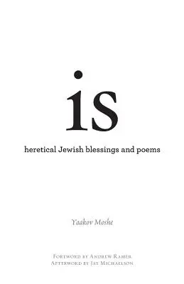 es: bendiciones y poemas judíos heréticos - is: heretical Jewish blessings and poems