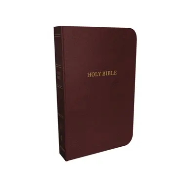 RVR, Biblia de consulta de línea delgada, encuadernada en piel, burdeos, indexada, edición con letras rojas - KJV, Thinline Reference Bible, Bonded Leather, Burgundy, Indexed, Red Letter Edition