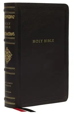Kjv, Biblia de consulta con margen ancho, Colección Sovereign, Leathersoft, Negra, Letra roja, Impresión confort: Santa Biblia, Versión Reina Valera - Kjv, Wide-Margin Reference Bible, Sovereign Collection, Leathersoft, Black, Red Letter, Comfort Print: Holy Bible, King James Version