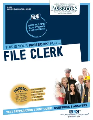 Archivero (C-254): Guía de estudio de cartillas - File Clerk (C-254): Passbooks Study Guide
