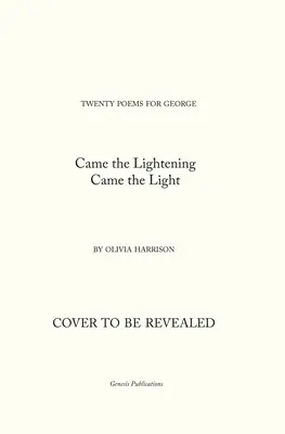 Llegó el relámpago: Veinte poemas para Jorge - Came the Lightening: Twenty Poems for George