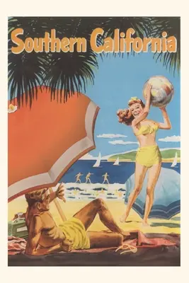 Diario Vintage Póster de viaje por el sur de California - Vintage Journal Southern California Travel Poster