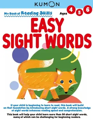 Mi libro de lectura: Palabras fáciles - My Book of Reading Skills: Easy Sight Words