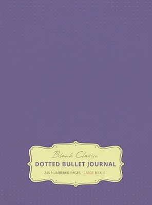 Gran bloc de notas de rayas de 8,5 x 11 (Lavanda n.º 12) Tapa dura - 245 páginas numeradas - Large 8.5 x 11 Dotted Bullet Journal (Lavender #12) Hardcover - 245 Numbered Pages