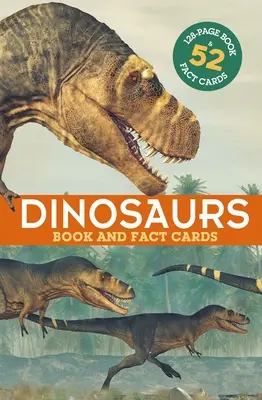 Dinosaurios: Libro y fichas: Libro de 128 páginas y 52 fichas - Dinosaurs: Book and Fact Cards: 128-Page Book & 52 Fact Cards