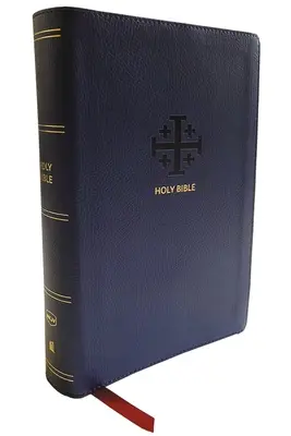 Nkjv, Biblia de consulta de los versículos finales, tamaño personal, letra grande, piel suave, azul, letra roja, cómoda impresión: Santa Biblia, Nueva Versión Reina Valera - Nkjv, End-Of-Verse Reference Bible, Personal Size Large Print, Leathersoft, Blue, Red Letter, Comfort Print: Holy Bible, New King James Version