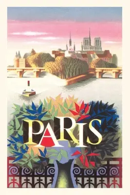 Diario Vintage Póster de viaje en París - Vintage Journal Paris Travel Poster