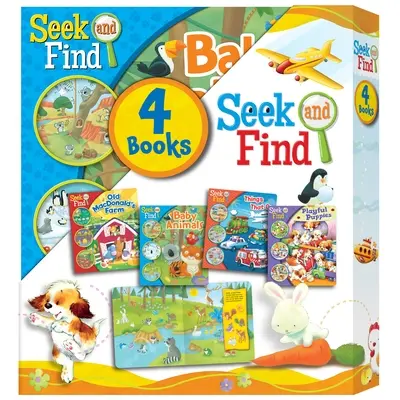 Busca y encuentra: Estuche de 4 libros - Seek and Find: 4-Book Slipcase Set