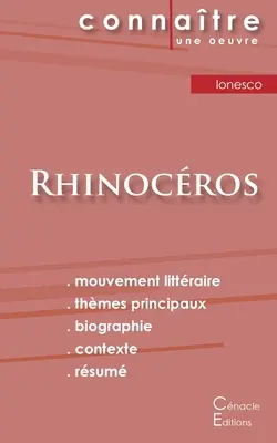 Ficha de lectura Rhinocros de Eugne Ionesco (Análisis literario de referencia y resumen completo) - Fiche de lecture Rhinocros de Eugne Ionesco (Analyse littraire de rfrence et rsum complet)