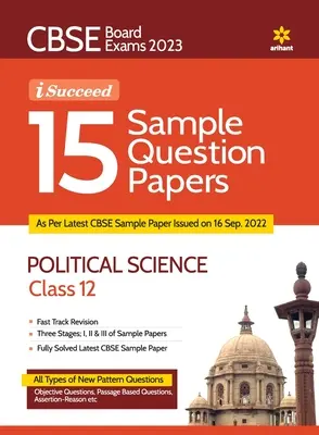 CBSE Board Exam 2023 I-Succeed 15 Sample Papers CIENCIAS POLITICAS Clase 12 - CBSE Board Exam 2023 I-Succeed 15 Sample Papers POLITICAL SCIENCE Class 12th