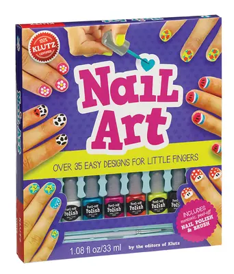 Nail Art: Más de 35 Diseños Fáciles para Dedos Pequeños [Con Pincel y Esmalte de Uñas Peel-Off No Tóxico]. - Nail Art: Over 35 Easy Designs for Little Fingers [With Non-Toxic Peel-Off Nail Polish and Brush]