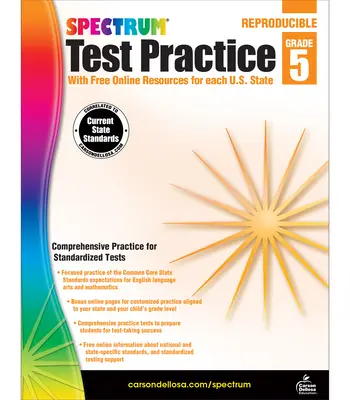 Práctica de exámenes de Spectrum, 5.º grado - Spectrum Test Practice, Grade 5