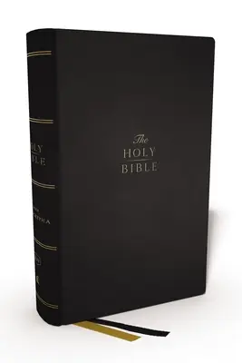 Kjv, Biblia de referencia con columna central y apócrifos, tapa dura, 73.000 referencias cruzadas, letra roja, cómoda impresión: Versión Reina Valera - Kjv, Center-Column Reference Bible with Apocrypha, Hardcover, 73,000 Cross-References, Red Letter, Comfort Print: King James Version
