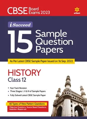 CBSE Board Exam 2023 I-Succeed 15 Sample Question Papers HISTORIA Clase 12 - CBSE Board Exam 2023 I-Succeed 15 Sample Question Papers HISTORY Class 12th