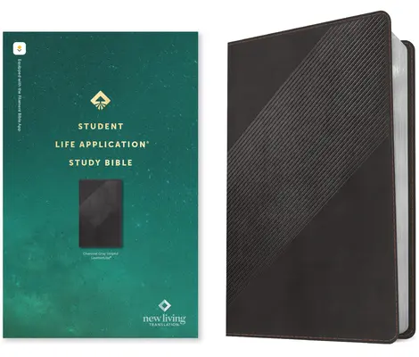 Biblia de estudio NLT Student Life Application, Edición Filament Enabled (Letra Roja, Símil Piel, Rayas Gris Carbón) - NLT Student Life Application Study Bible, Filament Enabled Edition (Red Letter, Leatherlike, Charcoal Gray Striped)