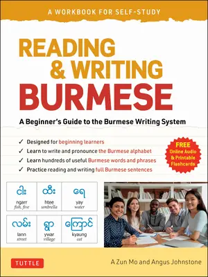 Reading & Writing Burmese: A Workbook for Self-Study: Aprenda a leer, escribir y pronunciar correctamente el birmano - Reading & Writing Burmese: A Workbook for Self-Study: Learn to Read, Write and Pronounce Burmese Correctly