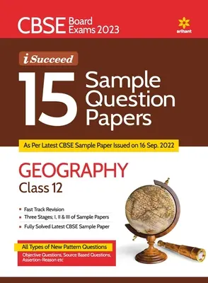 CBSE Board Exam 2023 I-Succeed 15 Sample Papers GEOGRAFÍA Clase 12 - CBSE Board Exam 2023 I-Succeed 15 Sample Papers GEOGRAPHY Class 12th