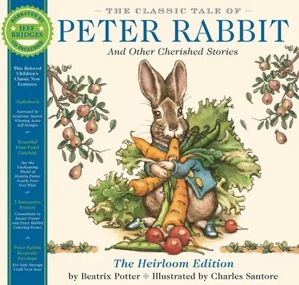 El cuento clásico de Peter Rabbit: The Classic Edition Tapa dura con CD de audio Narrado por Jeff Bridges - The Classic Tale of Peter Rabbit Heirloom Edition: The Classic Edition Hardcover with Audio CD Narrated by Jeff Bridges