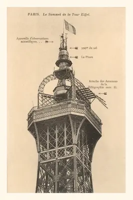 Diario Vintage Top of the Eiffel Tower - Vintage Journal Top of the Eiffel Tower