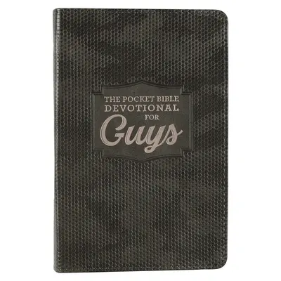 Biblia de bolsillo Devocional para chicos Piel sintética - Pocket Bible Devotional for Guys Faux Leather