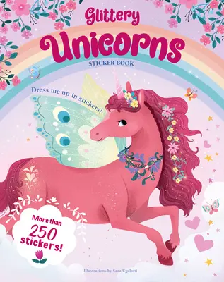 Libro de pegatinas de unicornios brillantes - Glittery Unicorns Sticker Book