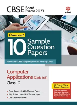 CBSE Board Exam 2023 I-Succeed 10 Sample Question Papers Computer Applications (Code 165) Class 10