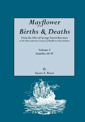 Mayflower Births & Deaths, from the Files of George Ernest Bowman at the Massachusetts Society of Mayflower Descendants. Volumen 2, Familias H-W. Índice - Mayflower Births & Deaths, from the Files of George Ernest Bowman at the Massachusetts Society of Mayflower Descendants. Volume 2, Families H-W. Index