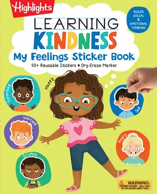 Aprendiendo a ser bueno Libro de pegatinas Mis sentimientos - Learning Kindness My Feelings Sticker Book