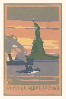 Diario Vintage Cartel de la Estatua de la Libertad - Vintage Journal Statue of Liberty Poster