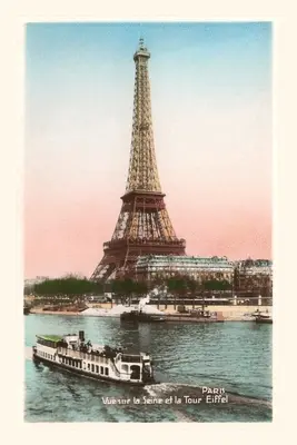 Diario Vintage Torre Eiffel y Sena - Vintage Journal Eiffel Tower and Seine