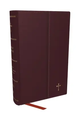 NKJV Biblia compacta estilo párrafo con 43.000 referencias cruzadas, Leatherflex burdeos con solapa magnética, letra roja, impresión confort: Santa Biblia, Nuevo Rey - NKJV Compact Paragraph-Style Bible W/ 43,000 Cross References, Burgundy Leatherflex W/ Magnetic Flap, Red Letter, Comfort Print: Holy Bible, New King