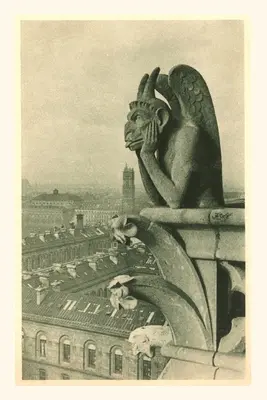 Diario Vintage Gárgola en la Catedral de Notre Dame - Vintage Journal Gargoyle on Notre Dame Cathedral