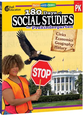 180 días de estudios sociales para preescolar: Practicar, evaluar, diagnosticar - 180 Days of Social Studies for Prekindergarten: Practice, Assess, Diagnose