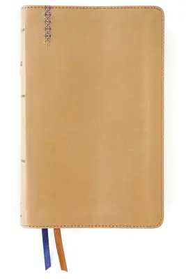 Niv, Biblia del estudiante, Tamaño personal, Piel de becerro, Color canela, Índice de pulgares, Impresión confort - Niv, Student Bible, Personal Size, Leathersoft, Tan, Thumb Indexed, Comfort Print