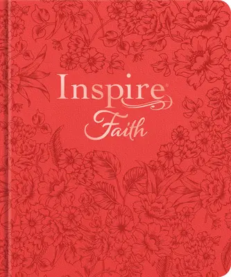 Inspire Faith Bible Nlt, Filament-Enabled Edition (Tapa dura símil piel, Flores de coral): La Biblia para colorear y escribir - Inspire Faith Bible Nlt, Filament-Enabled Edition (Hardcover Leatherlike, Coral Blooms): The Bible for Coloring & Creative Journaling