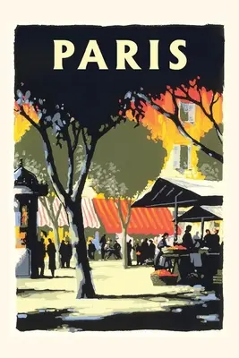 Diario Vintage Póster de viaje de París - Vintage Journal Travel Poster for Paris