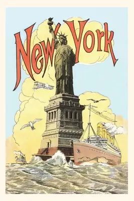 Diario Vintage Estatua de la Libertad, Barco - Vintage Journal Statue of Liberty, Ship