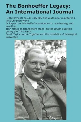 El legado de Bonhoeffer (6/1 2018): Una revista internacional - The Bonhoeffer Legacy (6/1 2018): An International Journal