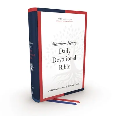 Nkjv, Biblia devocional diaria de Matthew Henry, tapa dura, letra roja, índice de pulgar, impresión cómoda: 366 Devociones diarias por Matthew Henry - Nkjv, Matthew Henry Daily Devotional Bible, Hardcover, Red Letter, Thumb Indexed, Comfort Print: 366 Daily Devotions by Matthew Henry