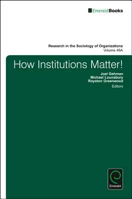 La importancia de las instituciones - How Institutions Matter!