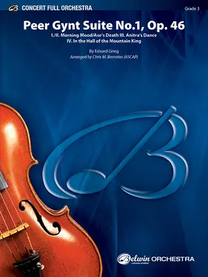 Peer Gynt Suite No.1, Op. 46: I./II. Morning Mood/Aase's Death III. Anitra's Dance IV. in the Hall of the Mountain King, Partitura y particellas - Peer Gynt Suite No.1, Op. 46: I./II. Morning Mood/Aase's Death III. Anitra's Dance IV. in the Hall of the Mountain King, Conductor Score & Parts