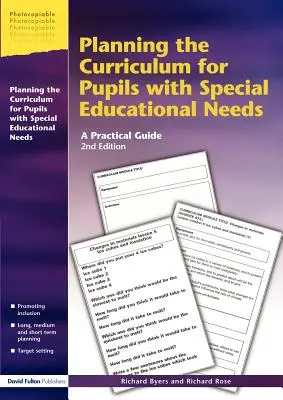 Planificación del currículo para alumnos con necesidades educativas especiales: Guía práctica - Planning the Curriculum for Pupils with Special Educational Needs: A Practical Guide