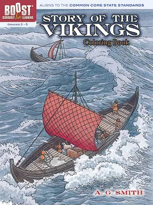 La historia de los vikingos Libro para colorear, Grados 3-5 - Story of the Vikings Coloring Book, Grades 3-5