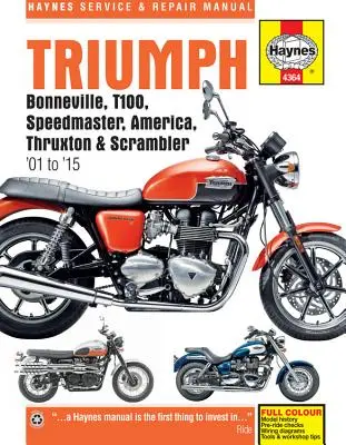 Triumph Bonneville, T100, Speedmaster, America, Thruxton y Scrambler (01 - 15) - Triumph Bonneville, T100, Speedmaster, America, Thruxton & Scrambler (01 - 15)