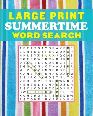 Sopa de letras de verano en letra grande - Large Print Summertime Word Search