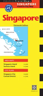 Mapa de Singapur: Mapa de las islas y ciudades de Singapur - Singapore Travel Map: Singapore Island & City Map