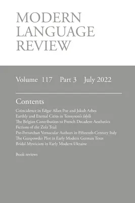 Revista de Lenguas Modernas (117: 3) Julio 2022 - Modern Language Review (117: 3) July 2022