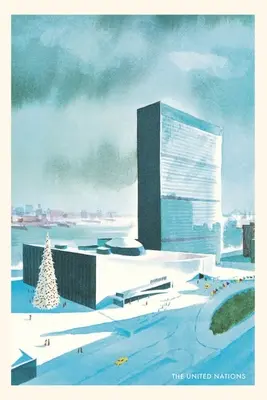 Vintage Journal Representación de edificios de la ONU - Vintage Journal Rendering of UN Buildings