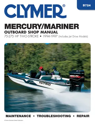 Mercury Mariner 75-275 HP Dos Tiempos 1994-97 Outboard Shop Manual: Incluye modelos Jet Drive - Mercury Mariner 75-275 HP Two-Stroke 1994-97 Outboard Shop Manual: Includes Jet Drive Models